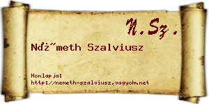 Németh Szalviusz névjegykártya